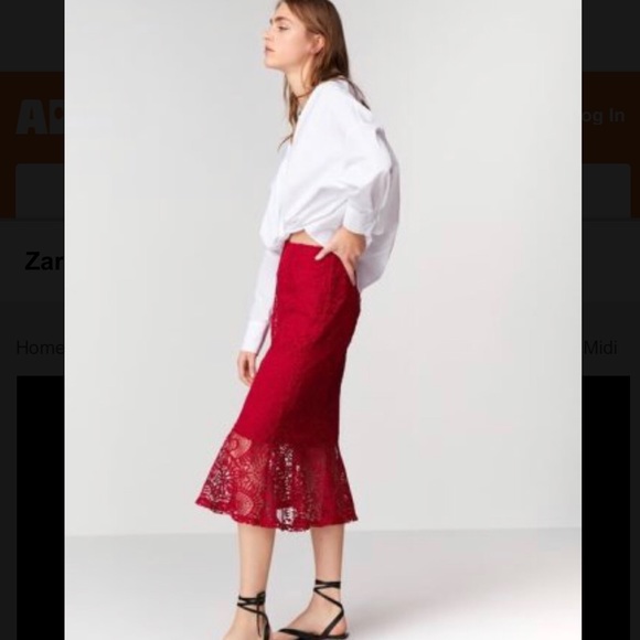 LAST NWT ZARA 2 PIECES RED TOP and SKIRT - Picture 9 of 9